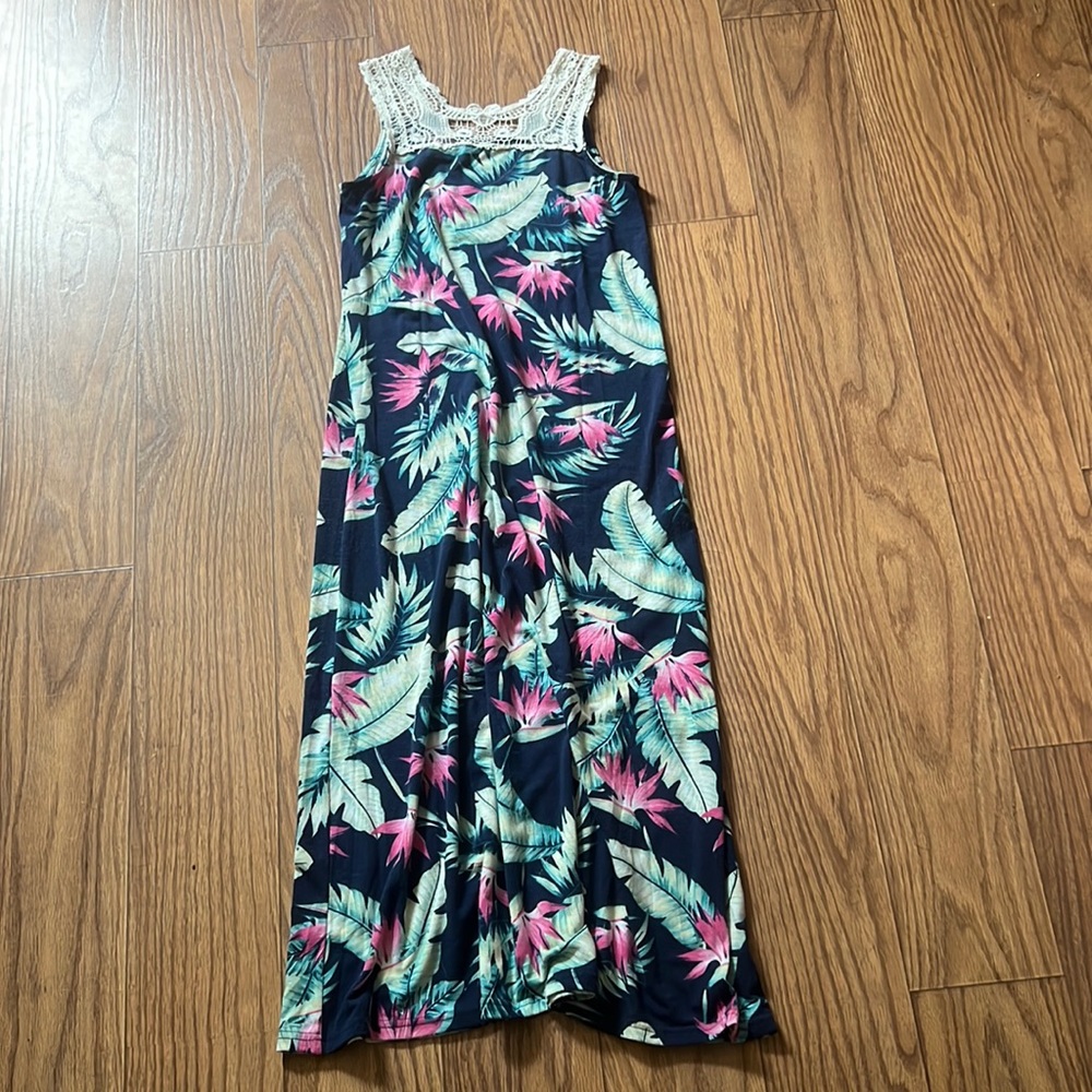 Girls’ Hawaiian Maxi Dress
